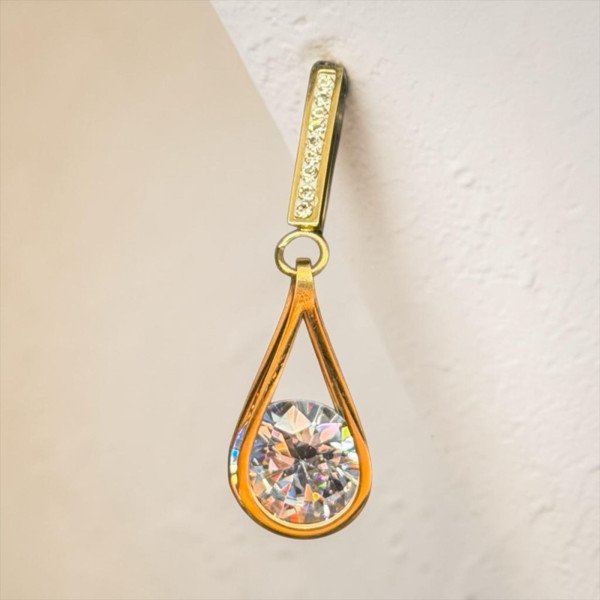 Solitaire Teardrop Crystal Threader