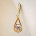 Solitaire Teardrop Crystal Threader