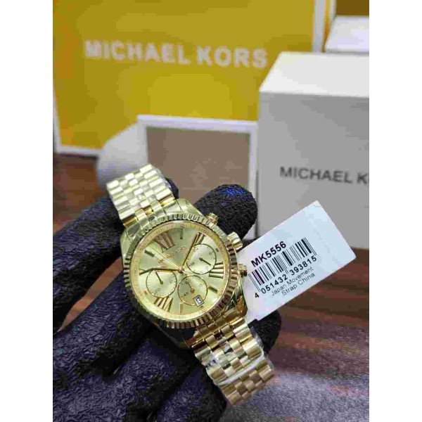 MK Chronograph Gold-Tone Watch