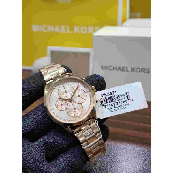 MK Rose Gold-Tone Chronograph Watch