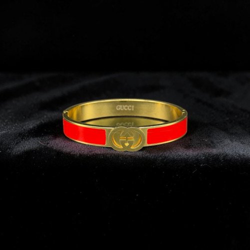 Gucci Interlocking G Crimson Enamel Bangle