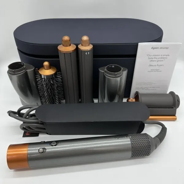 Dyson Airwrap Complete Long HS05 Multi-Styler Hair Curler & Dryer Nickel Copper