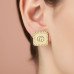 Gucci Sunburst Square Logo Stud