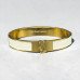 YSL Monogram White Enamel Bangle