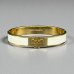 Tory Burch Reva White Enamel Logo Bangle