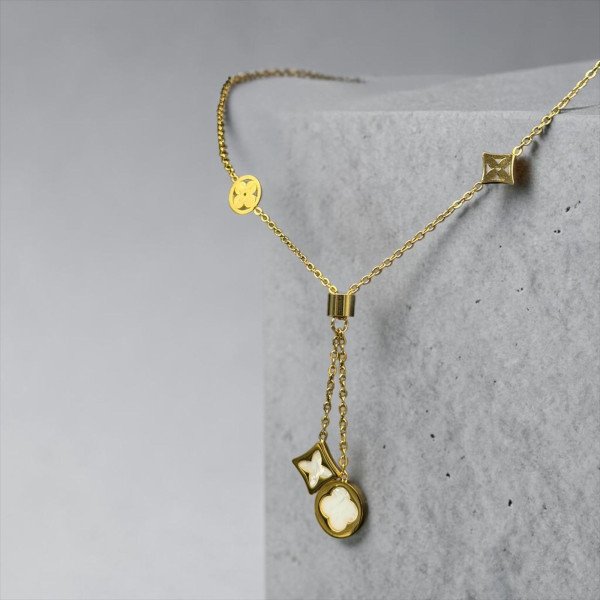 LV Monogram Blossom Y-Necklace
