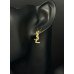YSL Monogram Gold Threader Earring